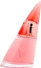 A pink perfume bottle with a pointed coral cap, set against a white background. Náhľad obrázku produktu
