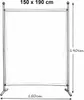Paravent Outdoor Wetterfest 150 x 190 cm Schwarz | Produktbild-Vorschau 9
