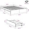 vidaXL Rám postele se zásuvkami Sonoma dub 120x190cm Náhled obrázku produktu 7