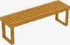 Outsunny Banc de jardin, banc en bois de pin 2 places, Voir les images du produit 1