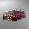 Bild auf Leinwand - Leinwandbild - Stadt Nacht Straße - Produktbild-Vorschau 2