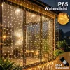 LED-Lichtvorhang 6x3 m, 600 LEDs, 8 Modi, IP65, mit Stecker Productafbeelding-voorbeeld
