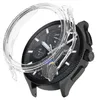 A close-up, angled view of a smartwatch with a transparent protective case placed over it. Náhled obrázku produktu
