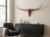 Dekoracja ścienna poroże Bull M 100 cm aluminium brąz Podgląd zdjęcia produktu 5
