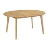Miliboo - Design-Esstisch rund ausziehbar Eiche L120-150 Produktbild-Vorschau 4