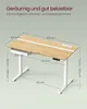VASAGLE Höhenverstellbarer Schreibtisch elektrisch, mit Produktbild-Vorschau 17