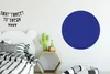 MuchoWow® Rundes Wandbild - Runde Bilder Blau - Einfarbig - Produktbild-Vorschau 3