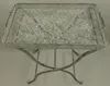 Casa Padrino Jugendstil Gartentisch Antik Grau 60 x 40 x H. Produktbild-Vorschau 2