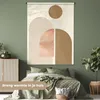 MuchoWow® Wandteppich Wandbehang Rund - Abstrakt - Braun Produktbild-Vorschau 4