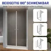 IMPTS Schwingtür Duschkabine 120x185cm Doppeltür Pendeltür Produktbild-Vorschau 6
