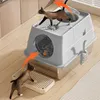 Vollständig geschlossenes Katzenklo aus Edelstahl mit Produktbild-Vorschau 8