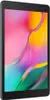 A black Samsung Galaxy Tab A 8.0 2019 tablet is shown in a side profile. Produktbild-Vorschau