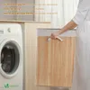 VOUNOT® VOUNOT Wäschekorb Bambus mit Deckel, 150L Produktbild-Vorschau 6