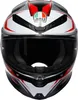 AGV K6 S Karve Helm, schwarz matt/rot/weiß, L (59/60) Produktbild-Vorschau 7