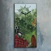 Dekor Leinwand Uhr Wandbilder Geräuschlos Kunstdruck 30x60 Produktbild-Vorschau 2