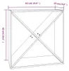 vidaXL Stojan na víno 62x25x62 cm Borovicový masiv Náhled obrázku produktu 8