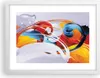 Gerahmtes Poster - Weißer Rahmen - Abstraktion modern - Produktbild-Vorschau 1