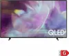 A Samsung QLED television is shown on a white background with its stand. Produktbild-Vorschau
