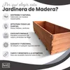 IvoQ Jardinera de madera – 120x40x32 cm – Madera maciza – Vista previa de la imagen del producto 4