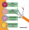 PremiumX 30m CAT 7 Netzwerkkabel Simplex LAN Kabel Ethernet Produktbild-Vorschau 2