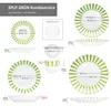 Servizio combinato da 30 pezzi Split green Stoviglie a Anteprima dell’immagine prodotto 5