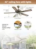 Ventilateur de plafond 132 cm bronze antique - 5 pales avec Voir les images du produit 4