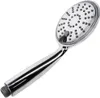 A chrome-finished shower head with a gray accent on a white background. Produktbild-Vorschau