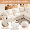 Merax U-förmiges Ecksofa 6-Sitzer, Modulares Sofa L-förmig, Produktbild-Vorschau 4