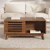 Table basse Merax réglable en hauteur avec porte à volet Voir les images du produit 6