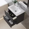 60 cm Badmöbel-Set Unterschrank mit Mineralguss waschtisch Produktbild-Vorschau 2