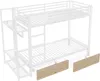 Merax Etagenbett 90x200 cm, Eisenrahmen Kinderbett mit Produktbild-Vorschau 10