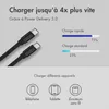 Caricabatterie per auto Accezz con cavi retrattili - USB-C Anteprima dell’immagine prodotto 3
