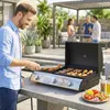 Outsunny Gasgrill 7,5 KW Tragbarer Tischgrill mit 3 Brenner Produktbild-Vorschau 2