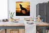 MuchoWow® Poster Wolf - Sonne - Scherenschnitt 100x100 cm - Produktbild-Vorschau 3