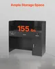 SucceBuy 47,24" Empfangstresen, rechteckiger schwarzer Produktbild-Vorschau 2