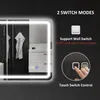 Lustro łazienkowe HOMCOM z oświetleniem 50x70 cm Lustro Podgląd zdjęcia produktu 4