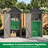 Capanno da giardino in metallo COSTWAY, deposito per Anteprima dell’immagine prodotto 4