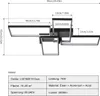 LED Deckenleuchte Wohnzimmer Deckenlampe 74W Dimmbar Produktbild-Vorschau 10