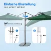 Ampelschirm 300cm Alu Sonnenschirm, 360° drehbar und Produktbild-Vorschau 6