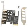 Rozširujúca karta PCI E na USB, 4 porty USB 2.0, podporuje Náhľad obrázku produktu 5