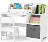 COSTWAY Bureau voor kinderen, kinderbureau met stoel, lade, Productafbeelding-voorbeeld 1
