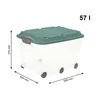Rotho Aufbewahrungsbox Roller 6 mit Deckel & Rollen 59,5 x Produktbild-Vorschau 4
