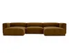 A U-shaped sectional sofa with ottomans on each end, presented against a white background. Náhled obrázku produktu