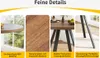 A collage of four images showcasing details of a round dining table. Anteprima dell’immagine prodotto