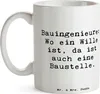 Mr. & Mrs. Panda Kaffeebecher Spruch Bauingenieur Wille - Produktbild-Vorschau 3
