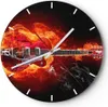 Wanduhr - Rund - Glasuhr - Instrument Flammen Saiten - Produktbild-Vorschau 1