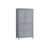 Grau MDF Badkasten Organizer - 30x60x110cm Produktbild-Vorschau 1