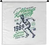 MuchoWow® Wandteppich Wandbehang Laufen - Vintage - Grün Produktbild-Vorschau 1
