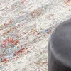 Lopervloerkleed 100 x 125 cm, grijs/zalmroze. Modern Productafbeelding-voorbeeld 2