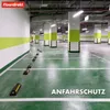 A parking garage with parking bollards and painted lines. Náhled obrázku produktu